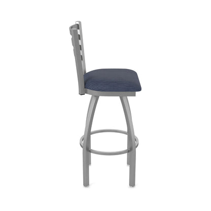 410 Jackie Stainless Steel 25" Swivel Counter Stool with Graph Anchor Seat