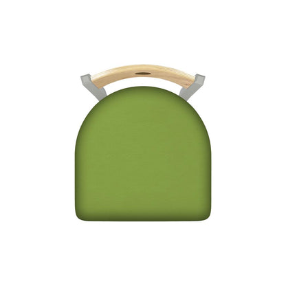 630 Voltaire 18" Chair with Anodized Nickel Finish, Natural Back, and Canter Kiwi Green Seat