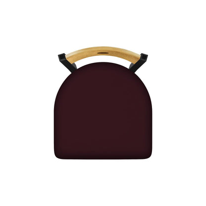630 Voltaire 18" Chair with Black Wrinkle Finish, Medium Back, and Canter Bordeaux Seat