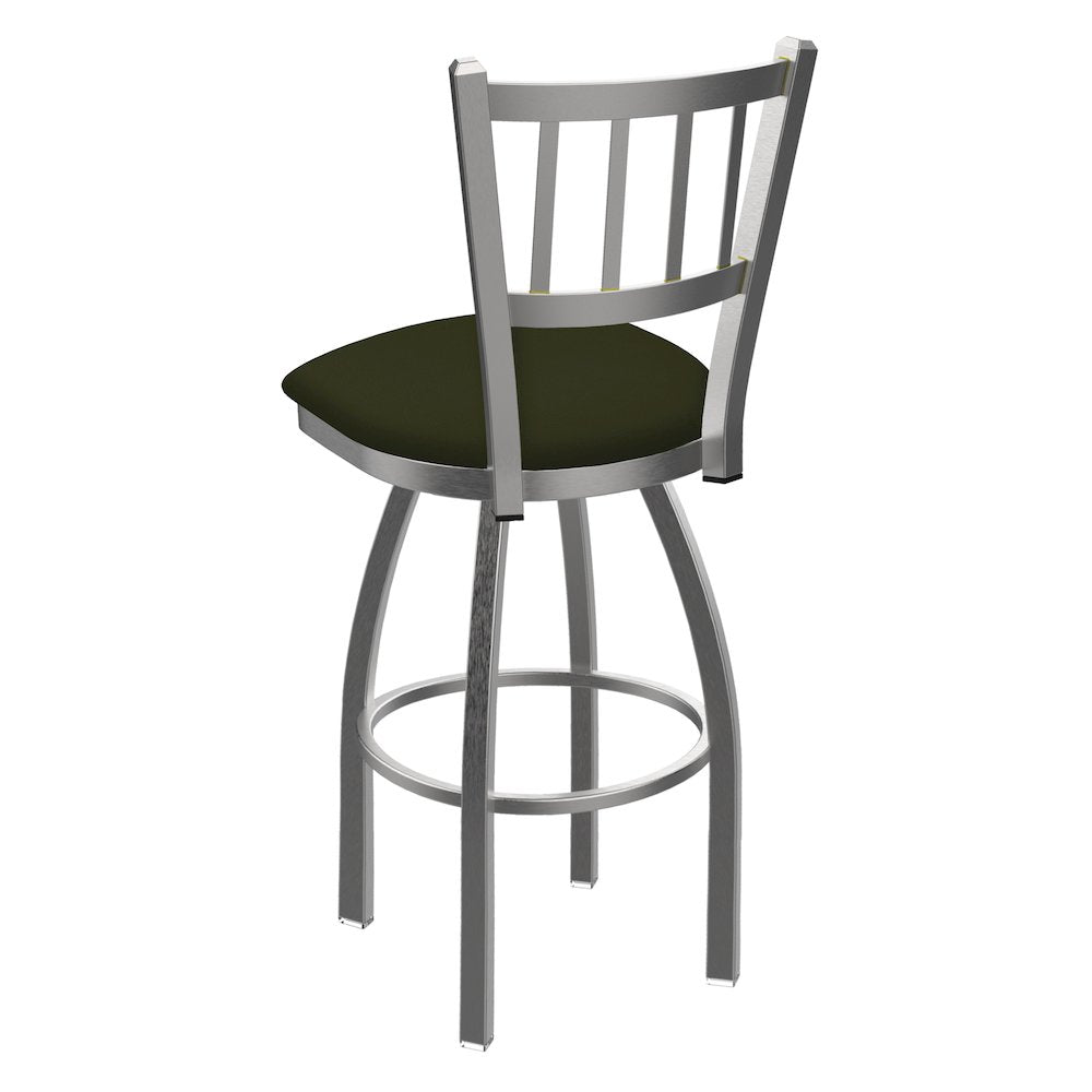 810 Contessa Stainless Steel 36" Swivel Bar Stool with Canter Pine Seat