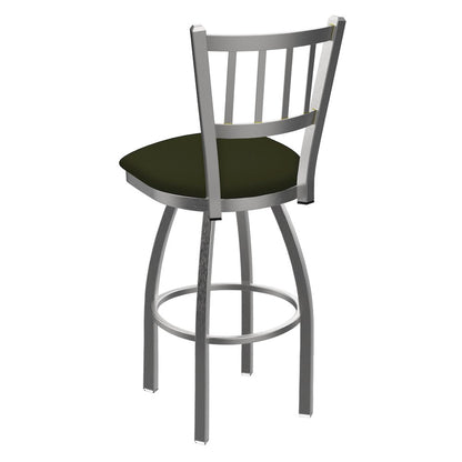 810 Contessa Stainless Steel 36" Swivel Bar Stool with Canter Pine Seat