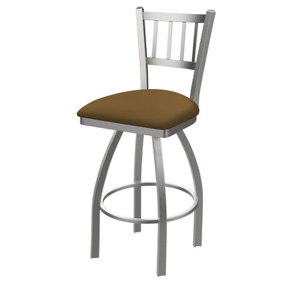 810 Contessa Stainless Steel 25" Swivel Counter Stool with Canter Saddle Seat