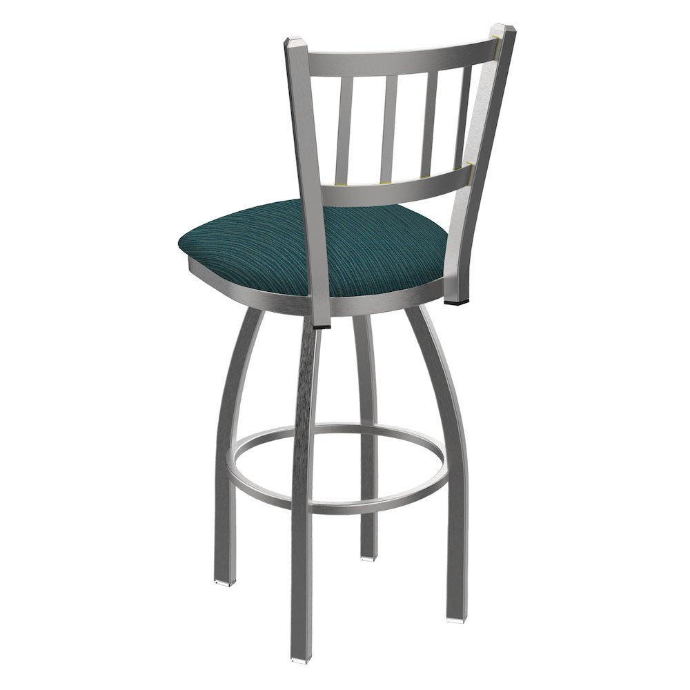 810 Contessa Stainless Steel 36" Swivel Bar Stool with Graph Tidal Seat