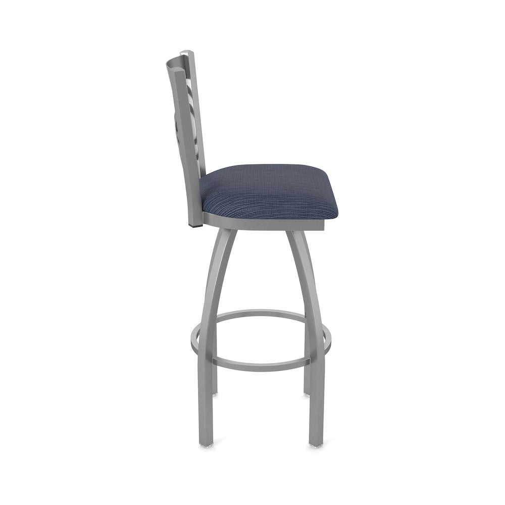 820 Catalina Stainless Steel 36" Swivel Bar Stool with Graph Anchor Seat