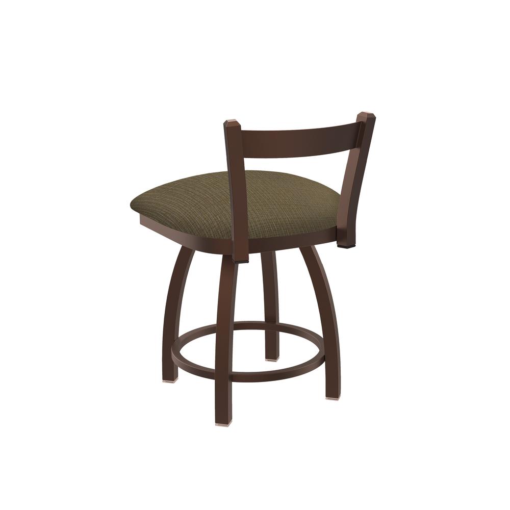 821 Catalina 18" Low Back Swivel Vanity Stool with Bronze Finish and Graph Cork Seat
