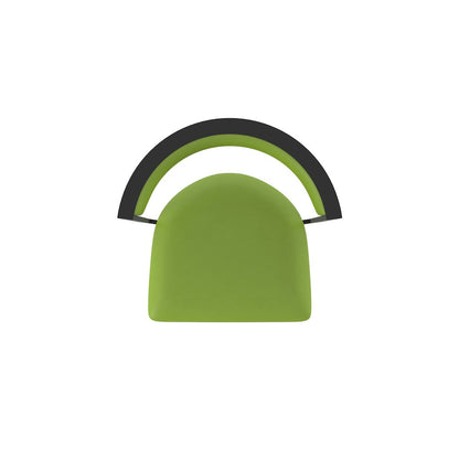 Swivel Counter Stool with Black Wrinkle Finish and Canter Kiwi Green Seat