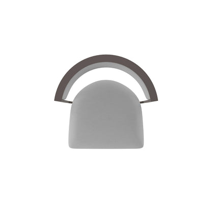 Swivel Counter Stool with Bronze Finish and Canter Folkstone Grey Seat and Back