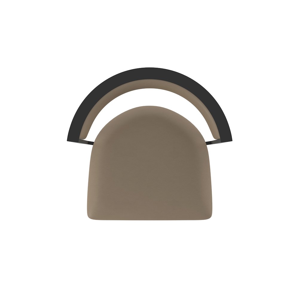Swivel Counter Stool with Black Wrinkle Finish and Canter Earth Seat and Back