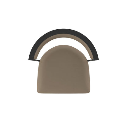 Swivel Counter Stool with Black Wrinkle Finish and Canter Earth Seat and Back