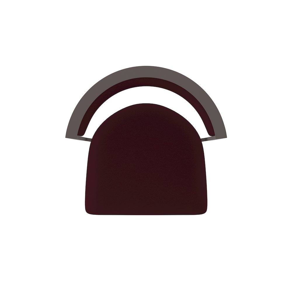 Swivel Counter Stool with Bronze Finish and Canter Bordeaux Seat and Back