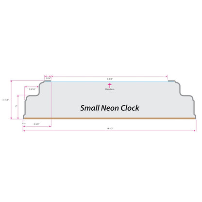 University of Louisiana at Lafayette 15" Double Neon Wall Clock