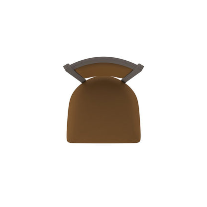 Swivel Counter Stool with Bronze Finish and Canter Thatch Seat and Back