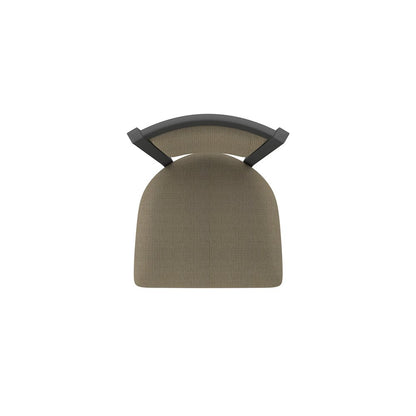 Swivel Counter Stool with Pewter Finish and Graph Cork Seat and Back
