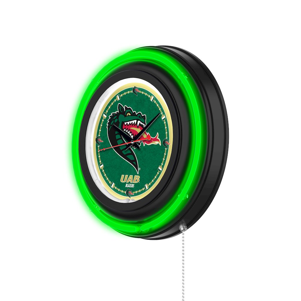 University of Alabama at Birmingham 15" Double Neon Wall Clock