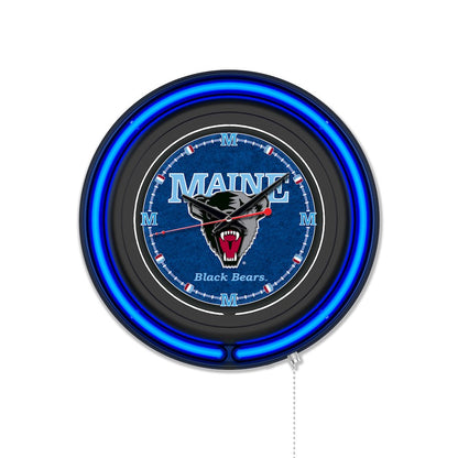 University of Maine 15" Double Neon Wall Clock