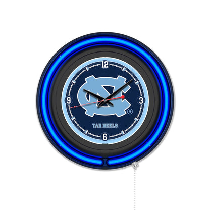 University of North Carolina 15" Double Neon Wall Clock