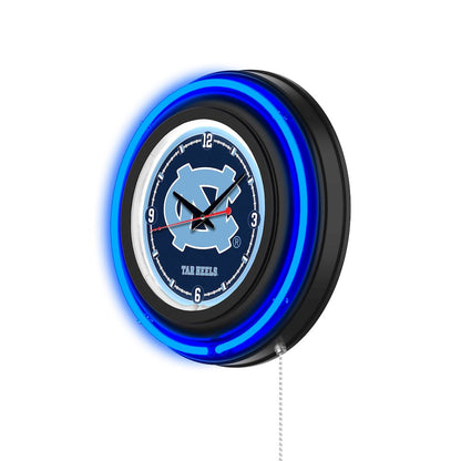 University of North Carolina 15" Double Neon Wall Clock