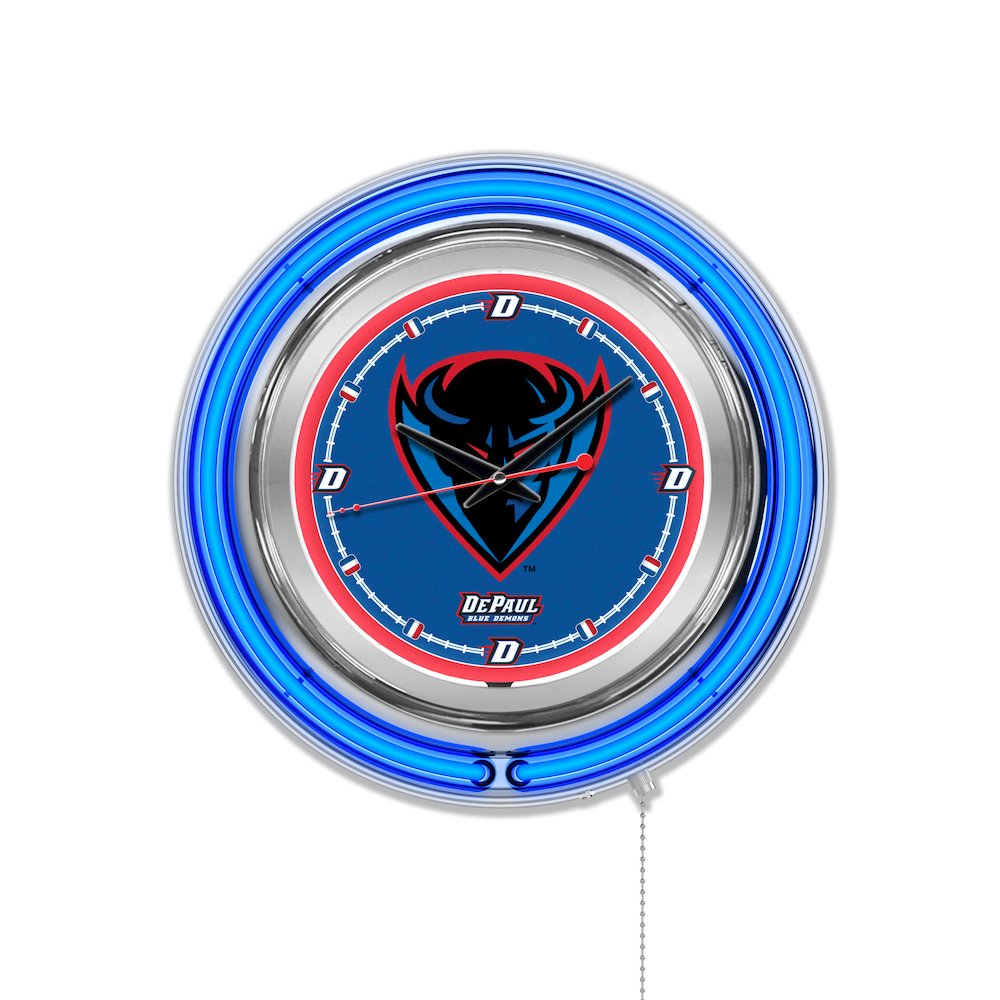 DePaul Neon Clock