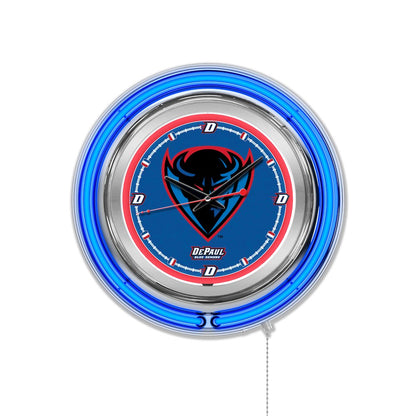 DePaul Neon Clock