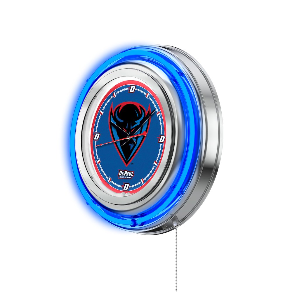 DePaul Neon Clock