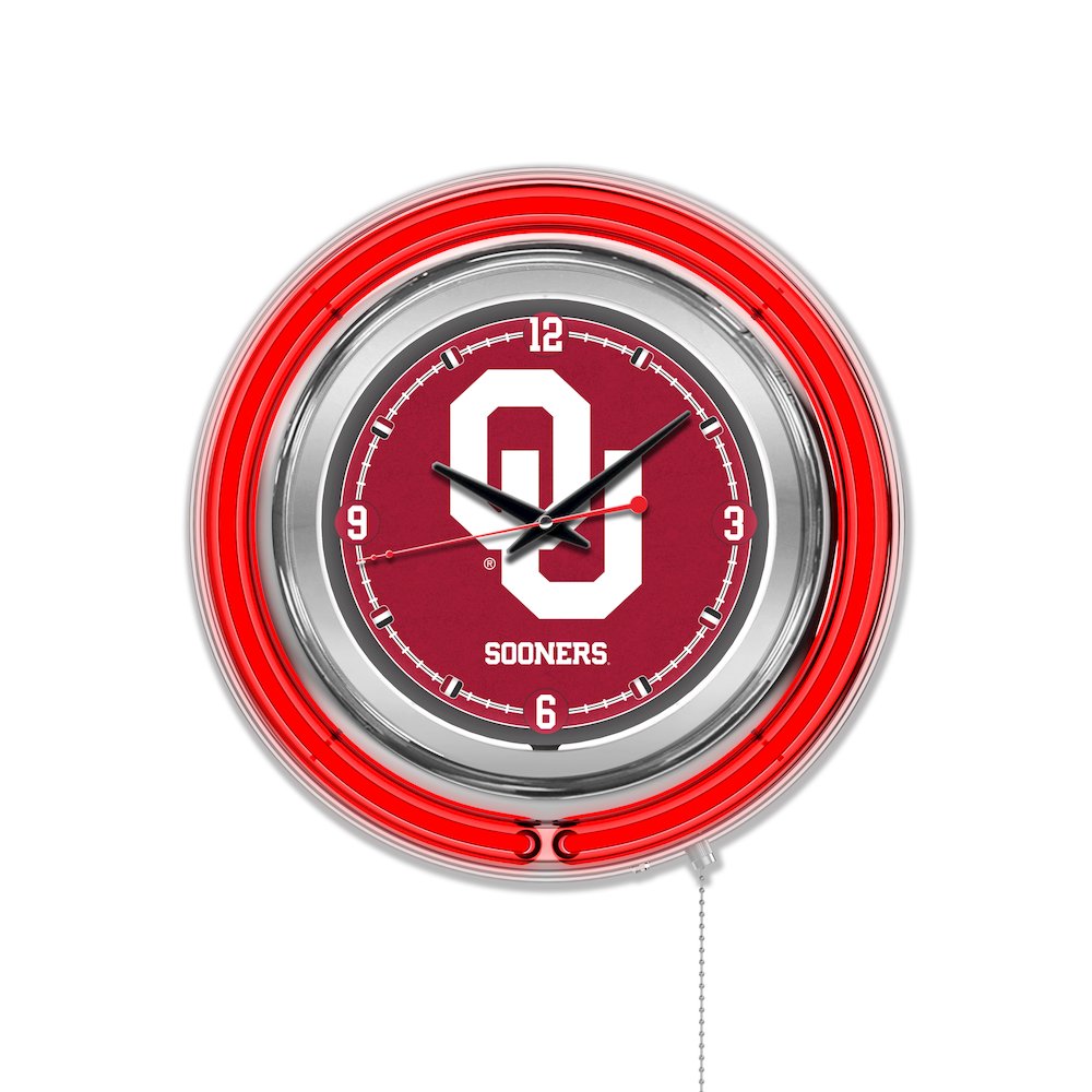 Oklahoma Neon Clock