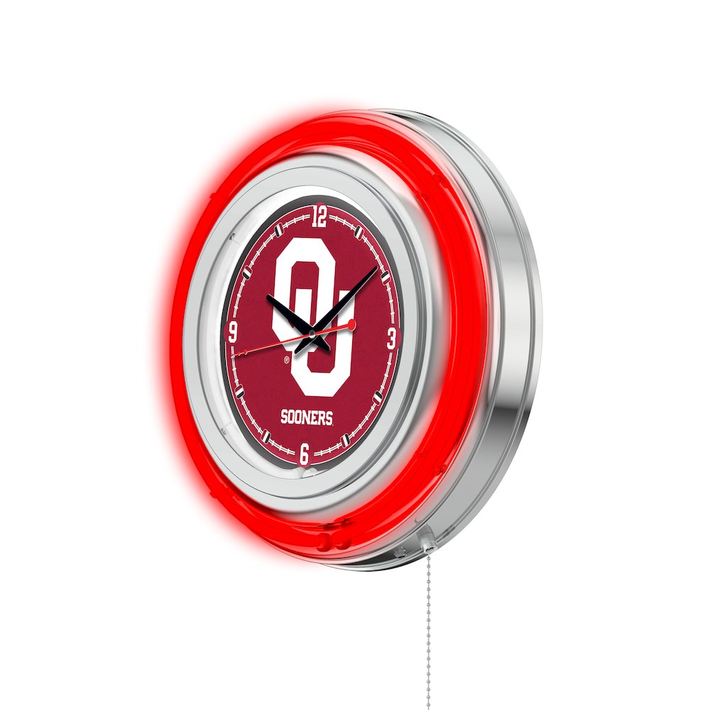 Oklahoma Neon Clock