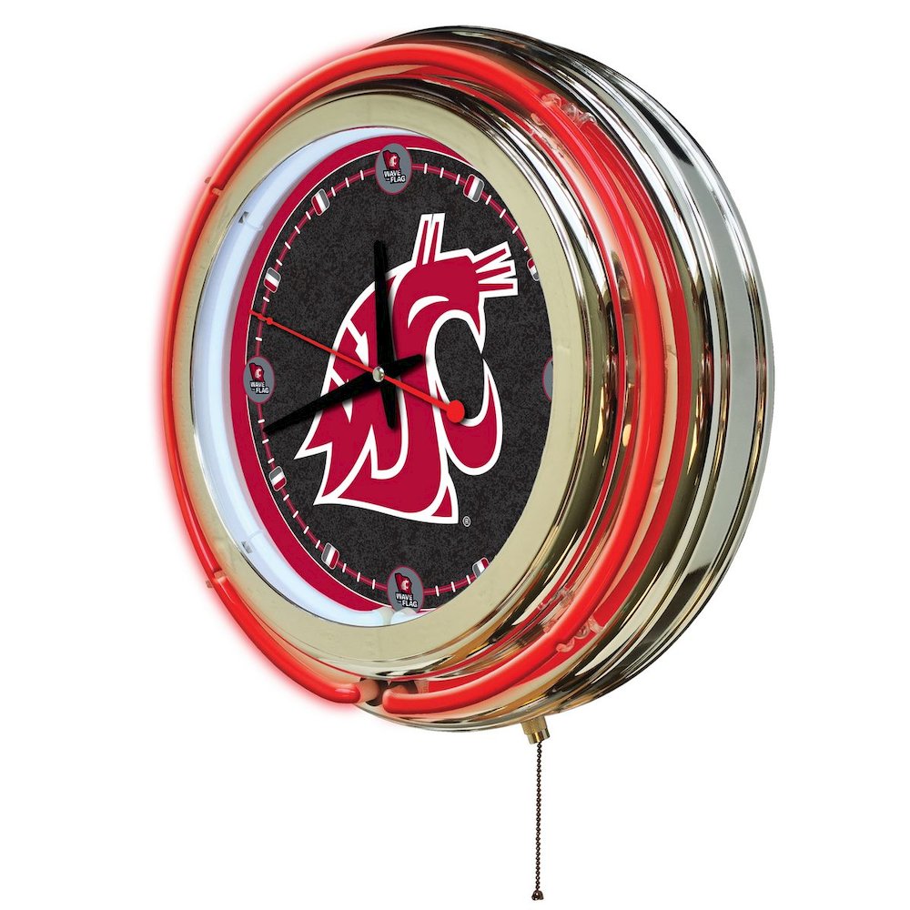 Washington State Neon Clock
