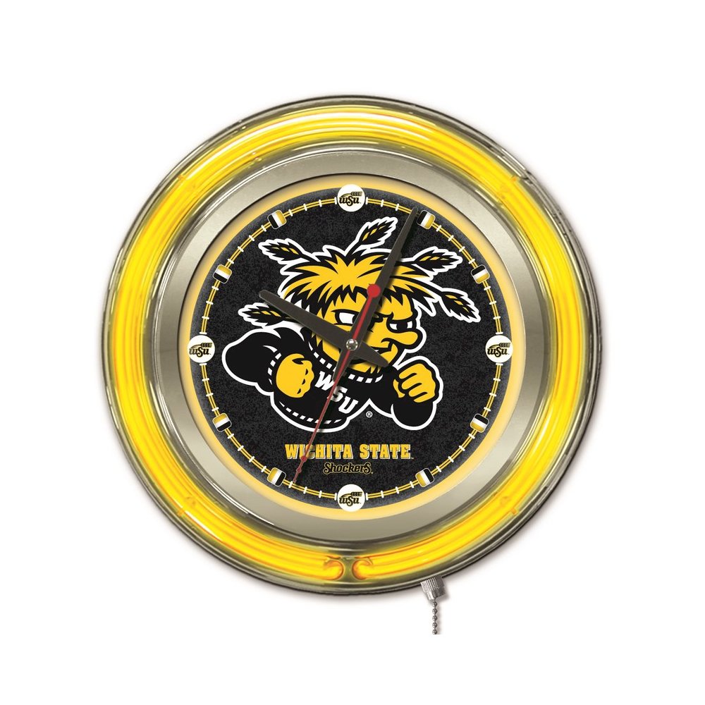 Wichita State Neon Clock