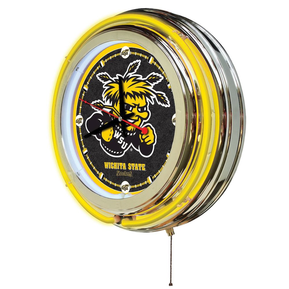 Wichita State Neon Clock