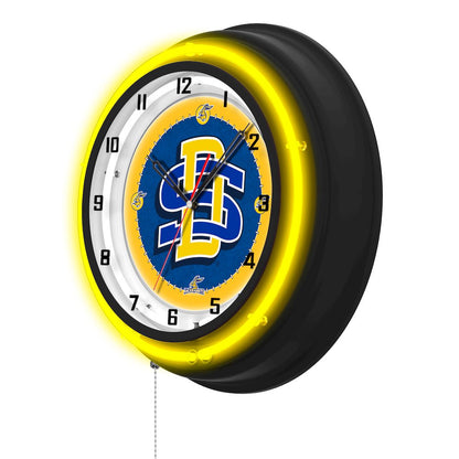 South Dakota State University 19" Double Neon Wall Clock