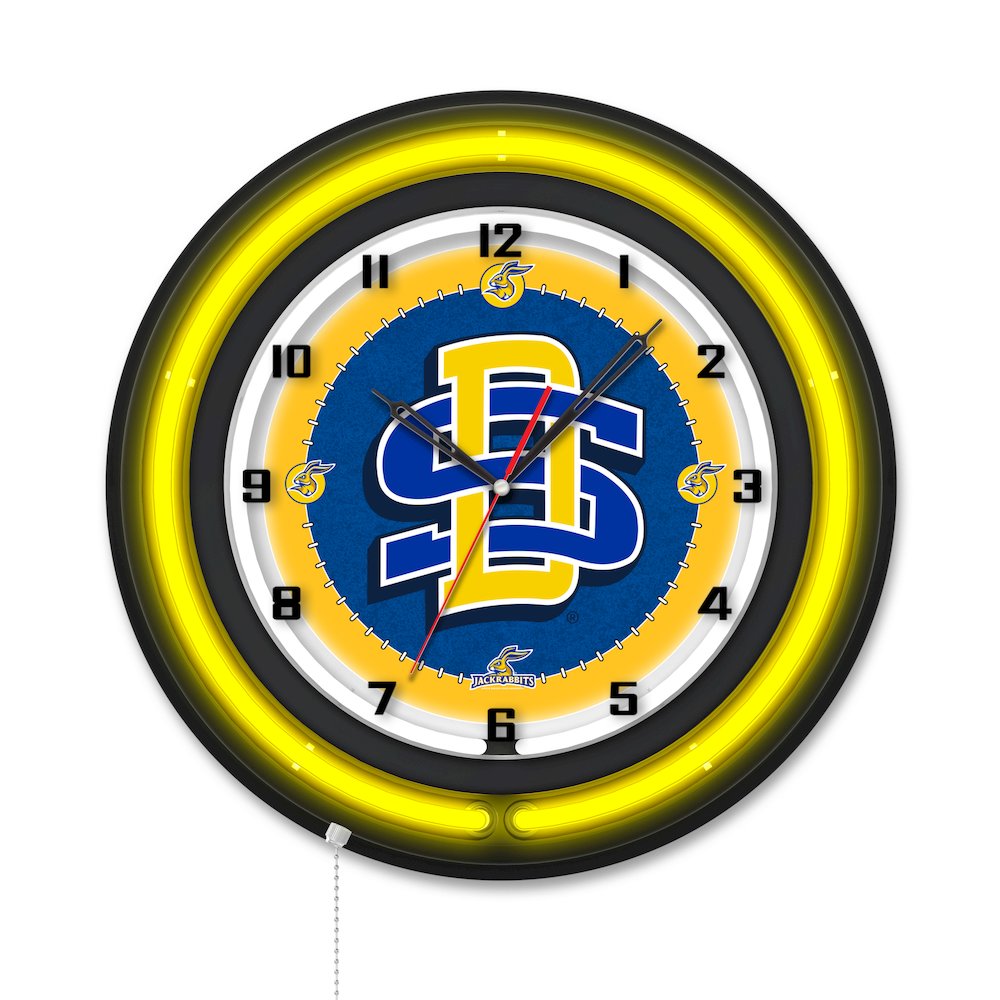 South Dakota State University 19" Double Neon Wall Clock