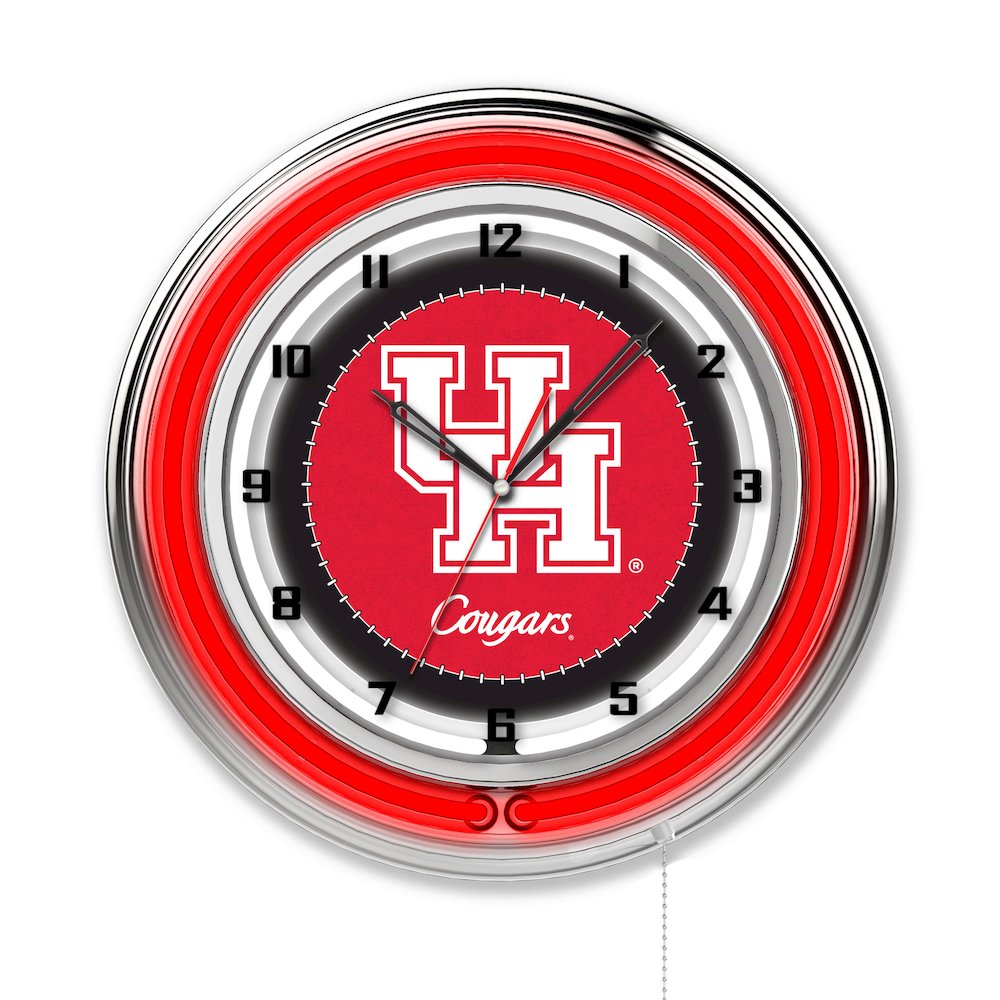 Houston 19" Neon Clock