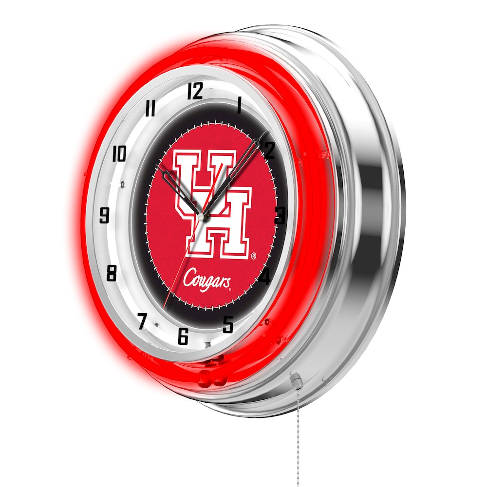Houston 19" Neon Clock