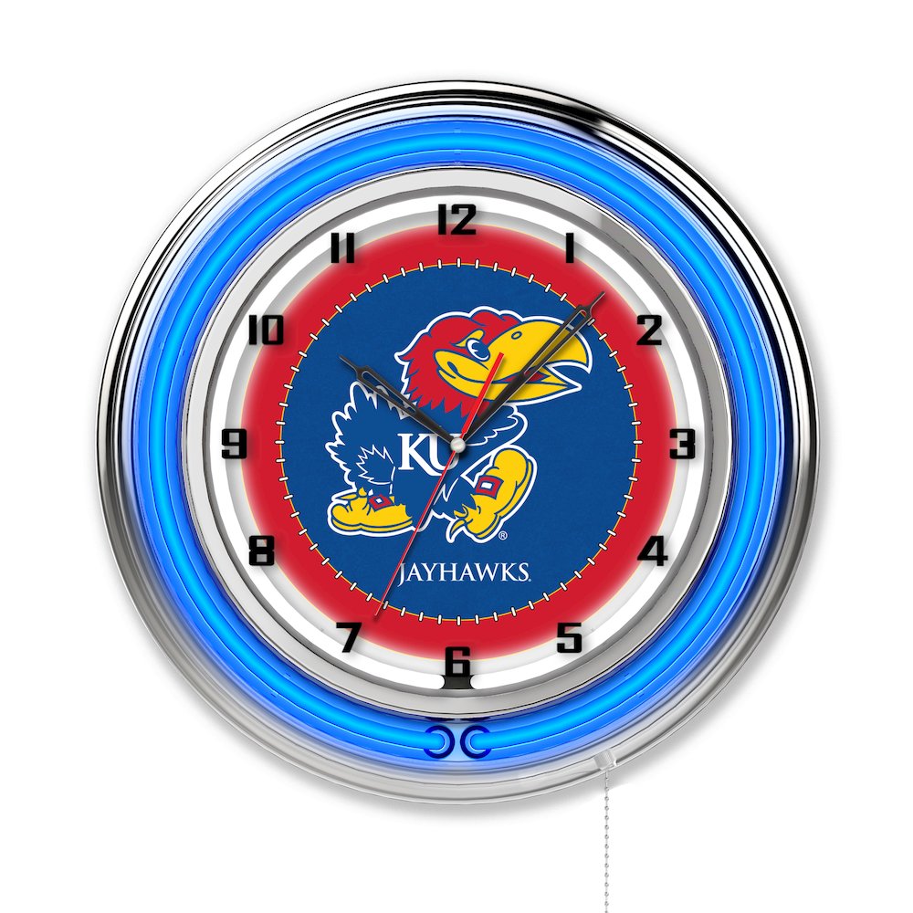Kansas 19" Neon Clock