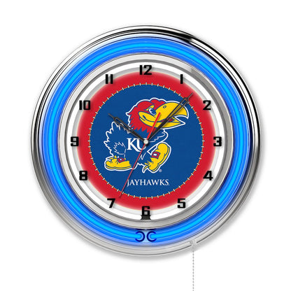 Kansas 19" Neon Clock