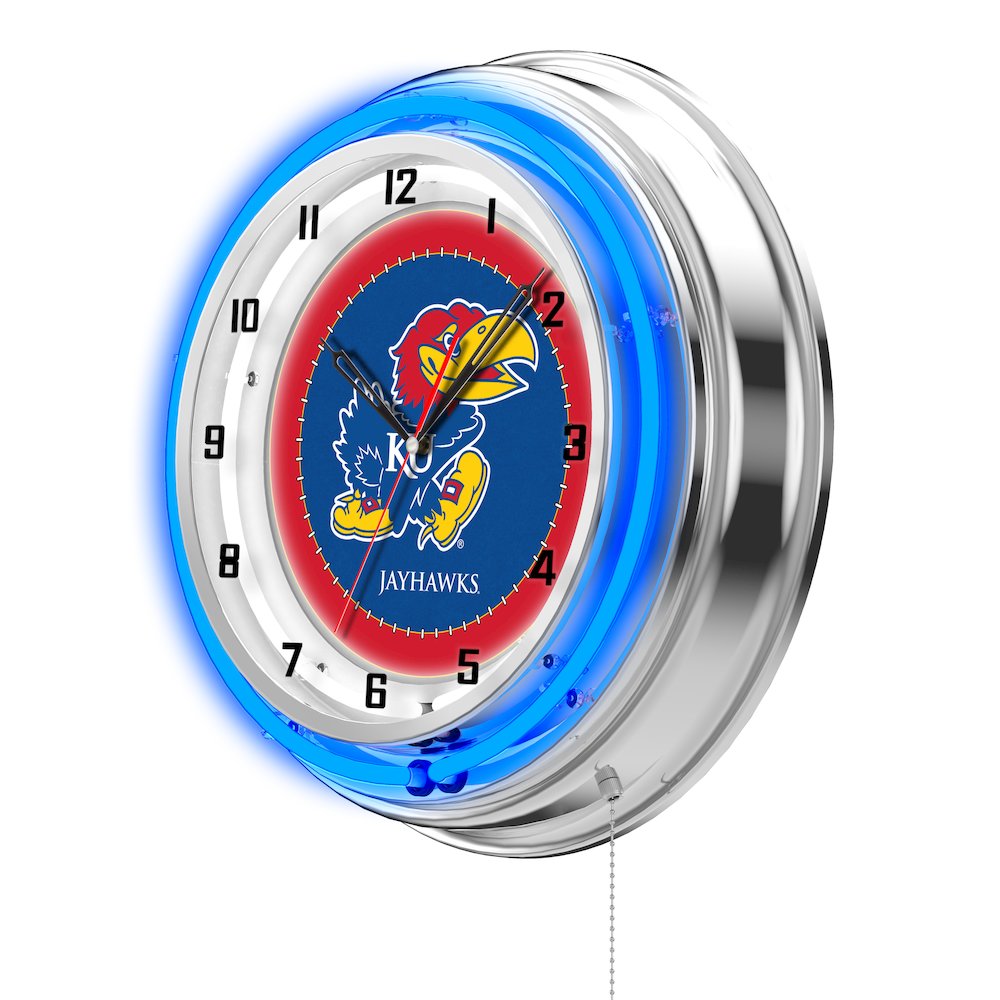 Kansas 19" Neon Clock