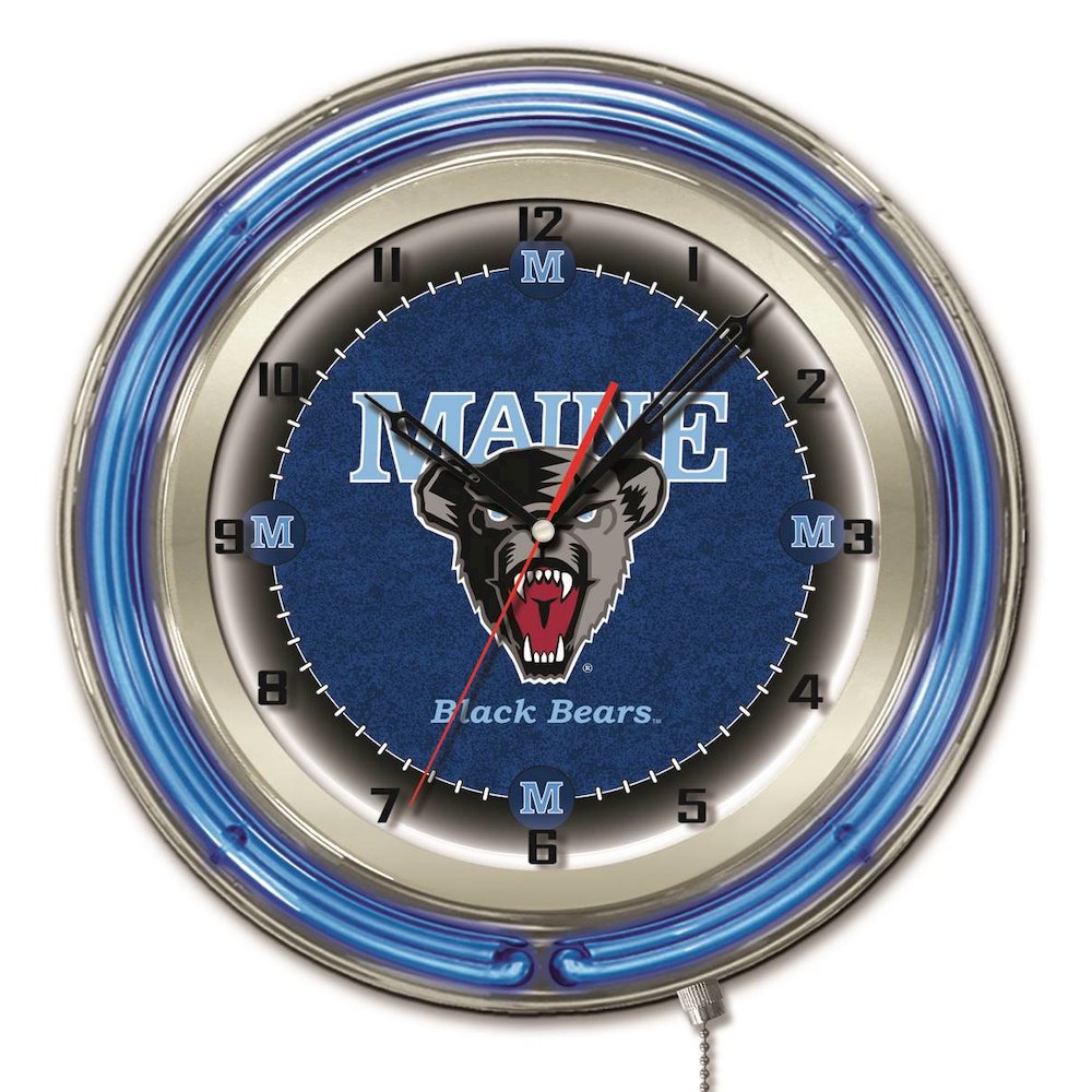 Maine 19" Neon Clock