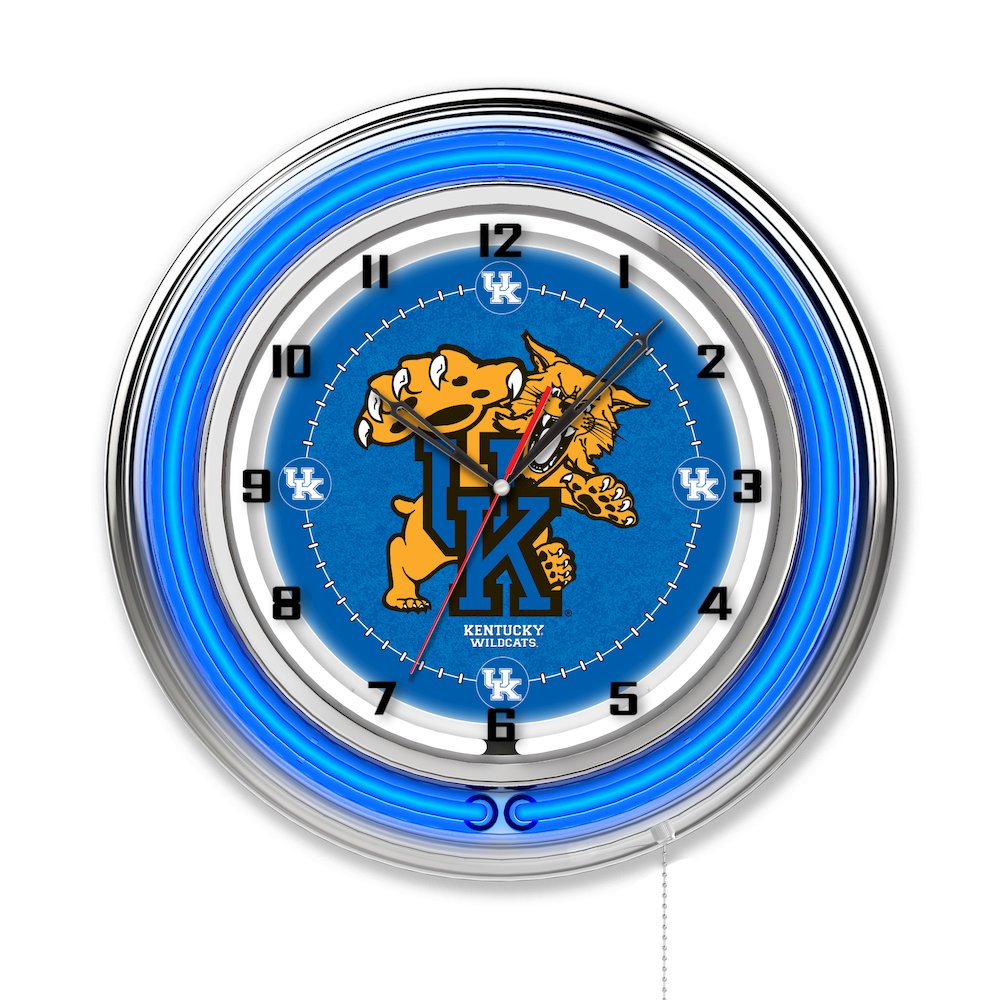 Kentucky "Wildcat" 19" Neon Clock