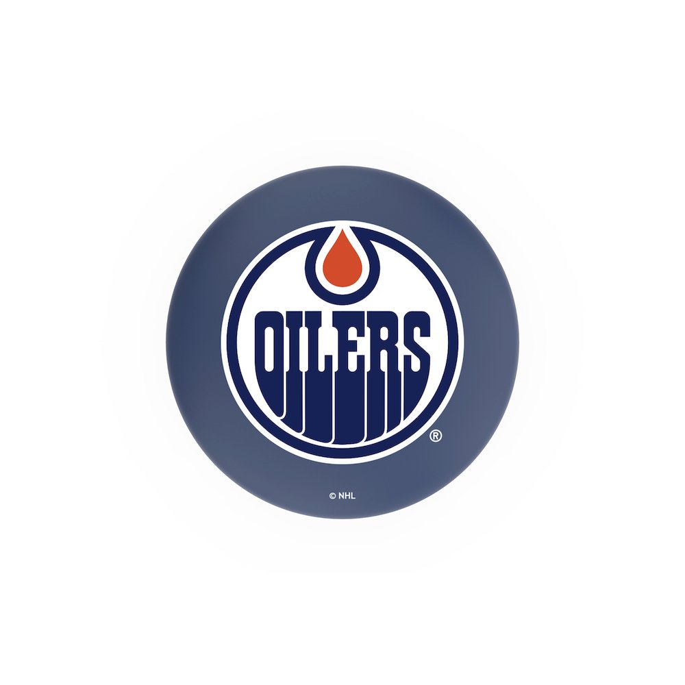 30" L8C2C - Chrome Edmonton Oilers Swivel Bar Stool with Accent Ring by Holland Bar Stool Company