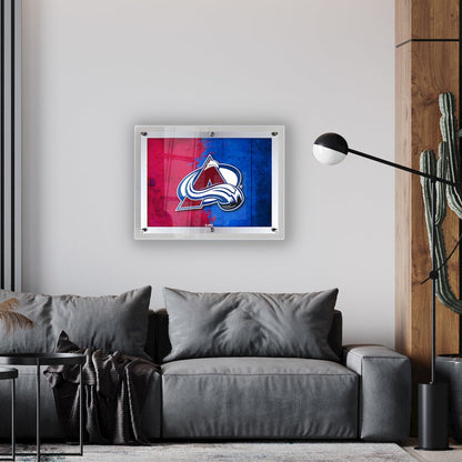 Colorado Avalanche 19.25" x 14.5" Backlit LED Sign