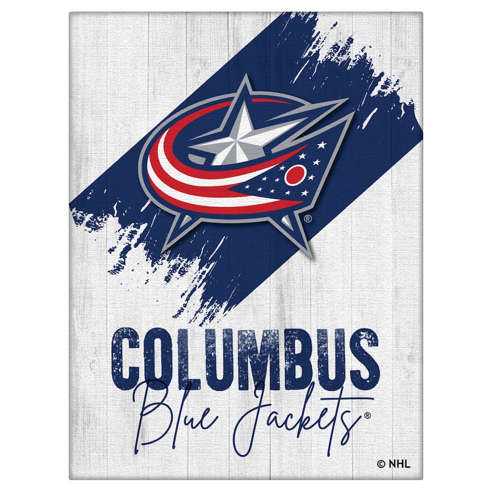 Columbus Blue Jackets 15" x 20" Canvas Wall Art