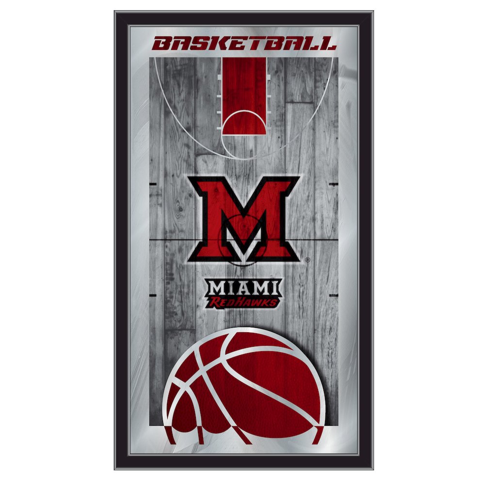 Miami (OH) 15" x 26" Basketball Mirror