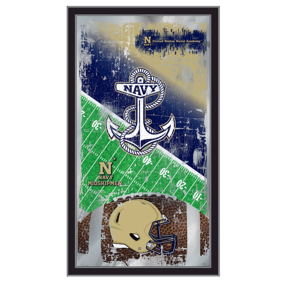 US Naval Academy (NAVY) 15" x 26" Football Mirror