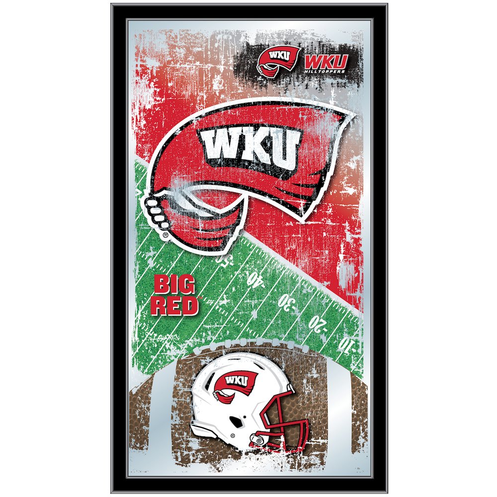 Western Kentucky 15" x 26" Football Mirror