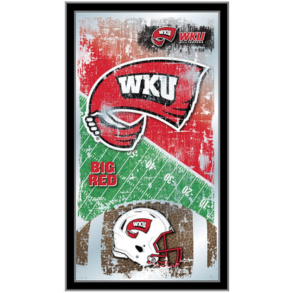 Western Kentucky 15" x 26" Football Mirror