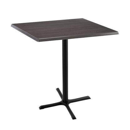 42" Tall OD211 Indoor/Outdoor All-Season Table with 36" x 36" Square Charcoal Top
