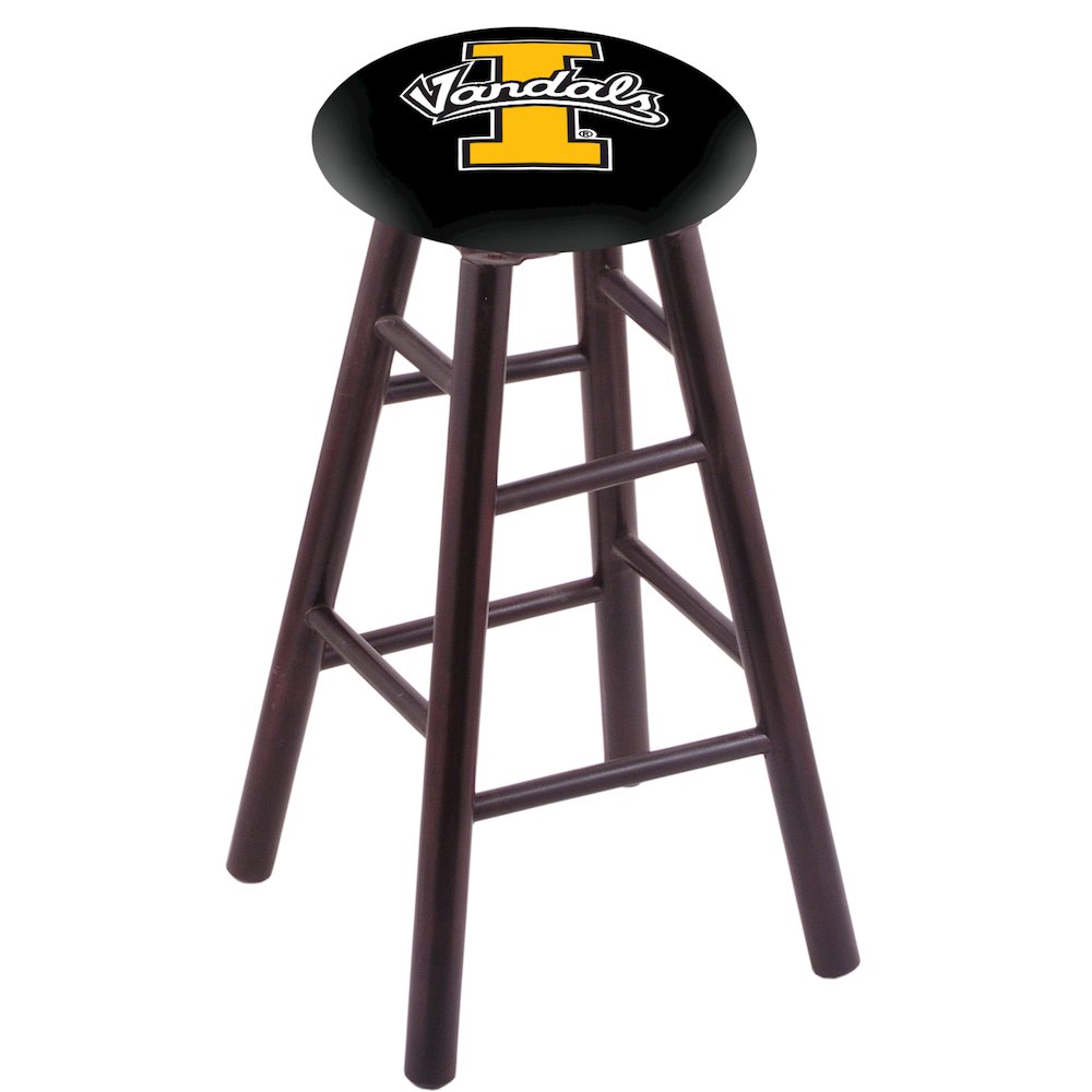 Maple Bar Stool in Dark Cherry Finish with Idaho Seat