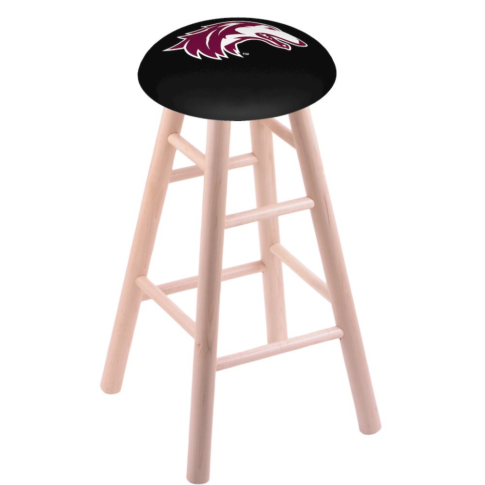 Maple Counter Stool in Natural Finish with Southern Illinois Seat