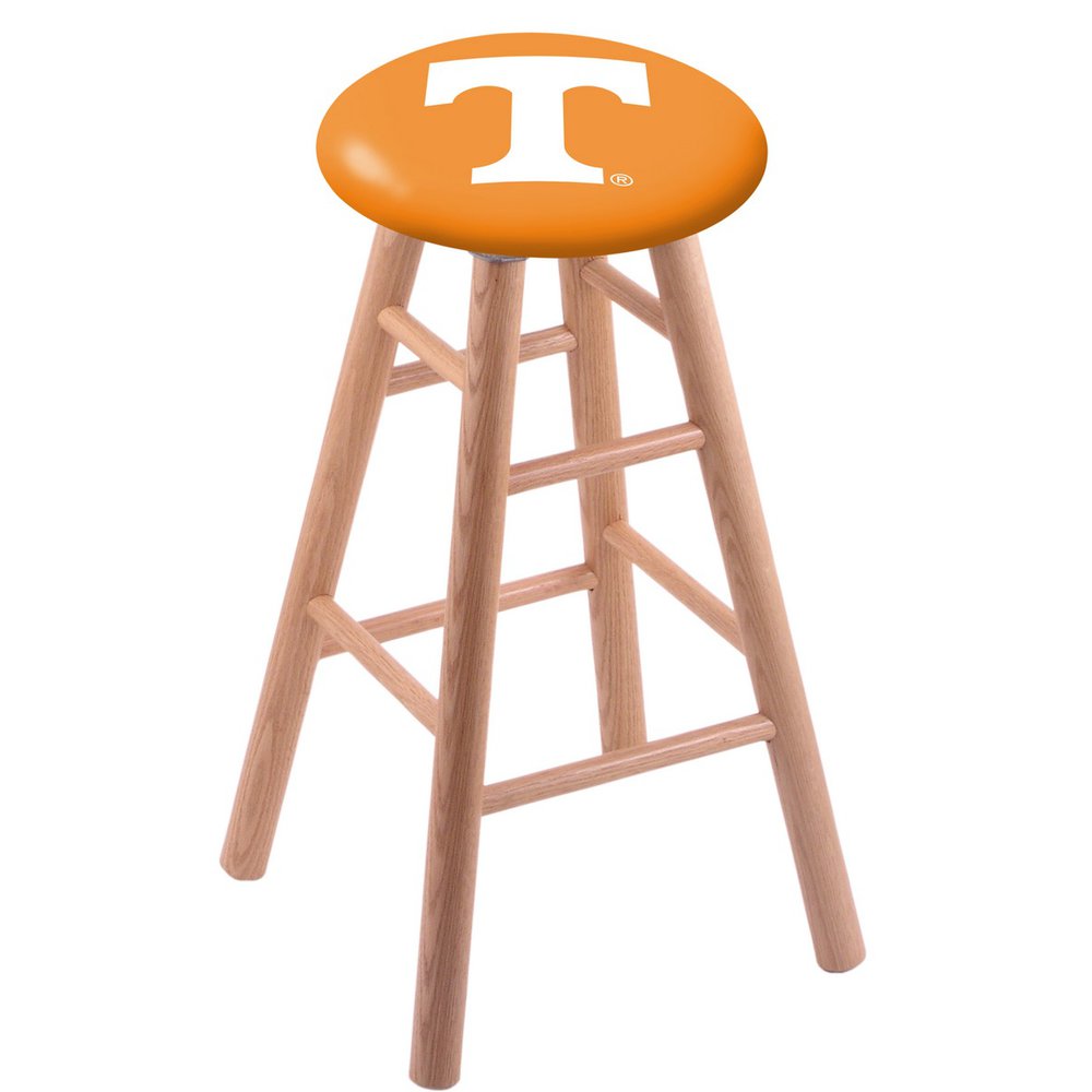 Oak Bar Stool in Natural Finish with Tennessee Seat