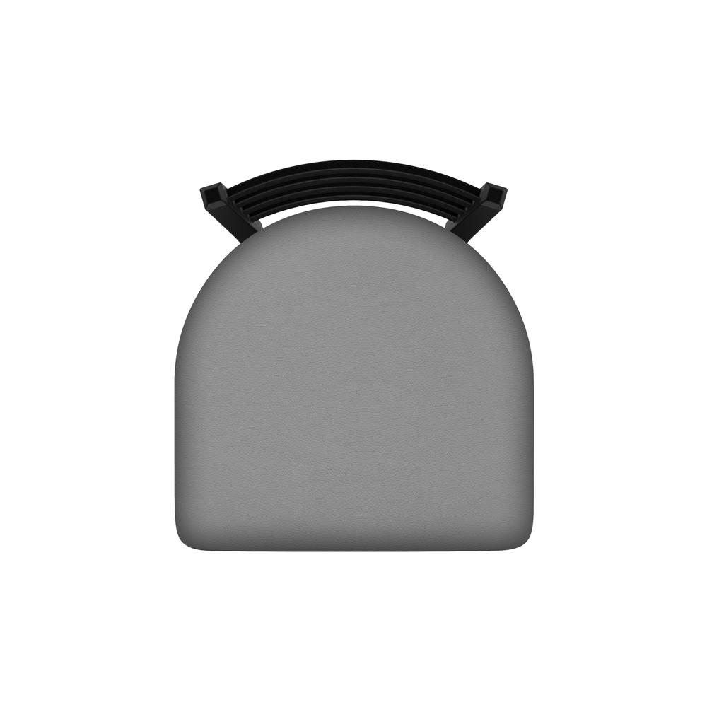 XL 410 Jackie 25" Swivel Counter Stool with Black Wrinkle Finish and Canter Folkstone Grey Seat